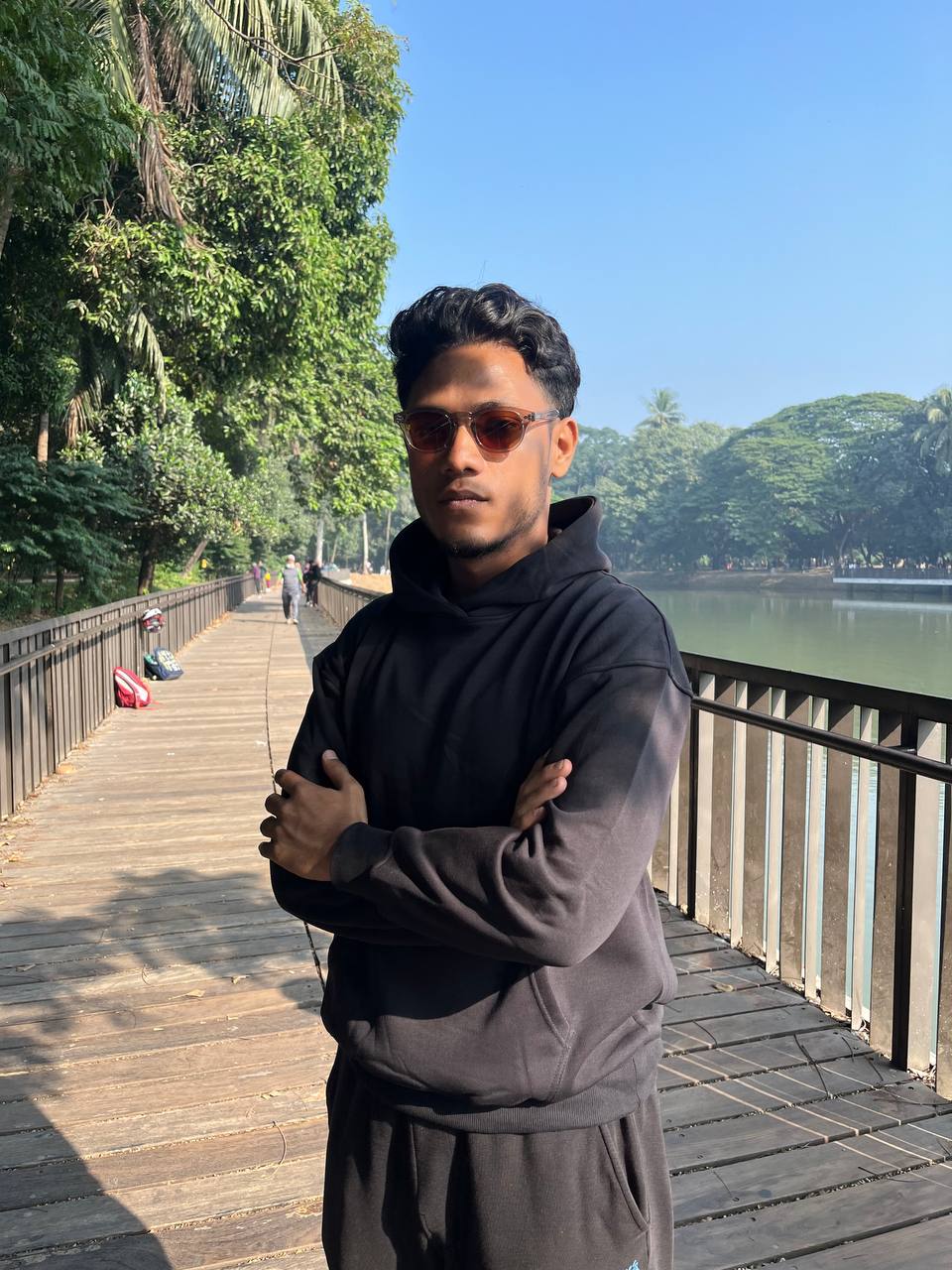 Midnight black hoodie