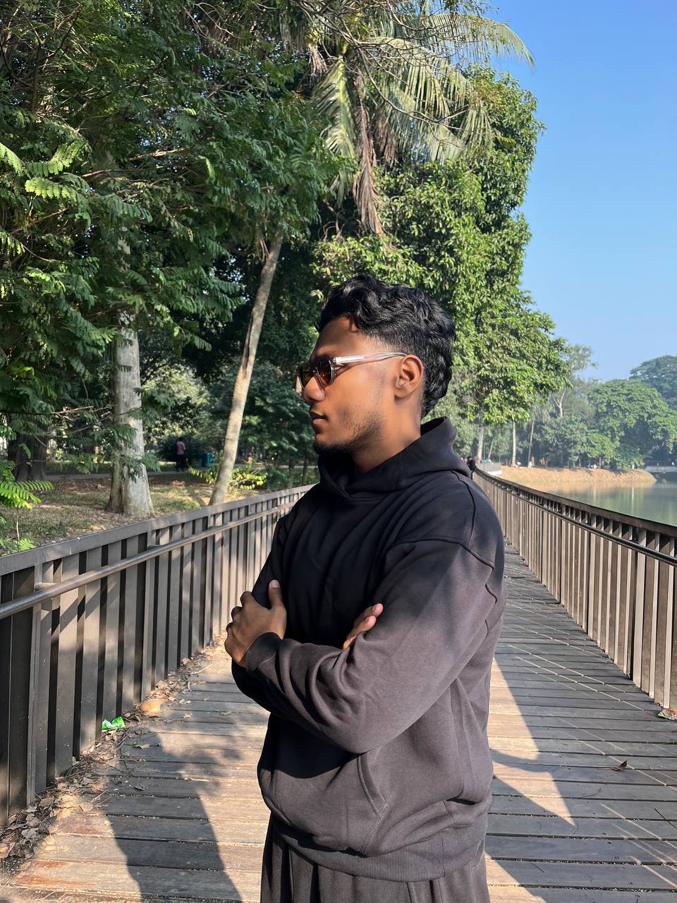 Midnight black hoodie