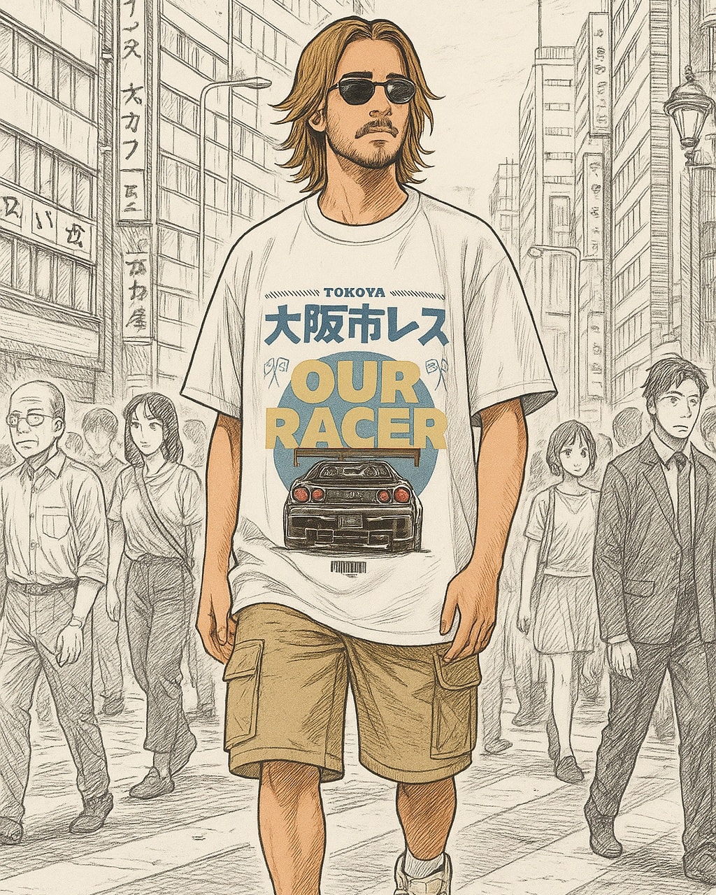 Car Racing Drop shoulder